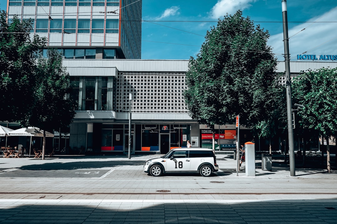 Retail and commercial EV charging site.